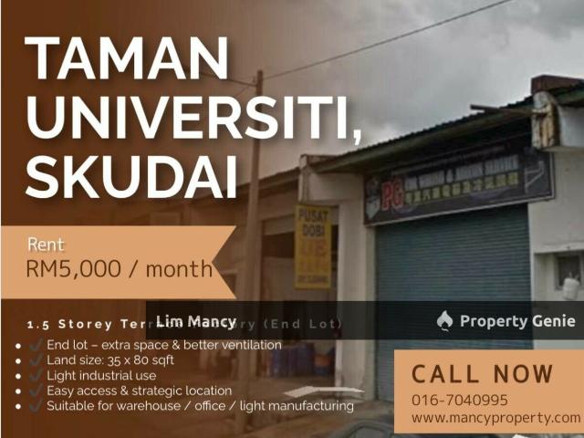 Warehouse for rent in Bukit Ledang, Johor