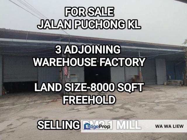 Warehouse for sale in Kuala Lumpur, Petaling