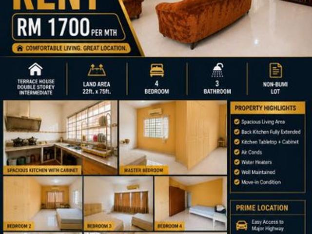 House for rent in Port Klang, Selangor