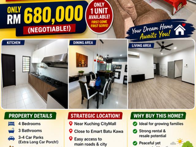 House for sale in Batu Kawa