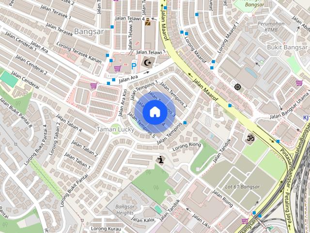 House for rent in Taman Lucky, Kuala Lumpur