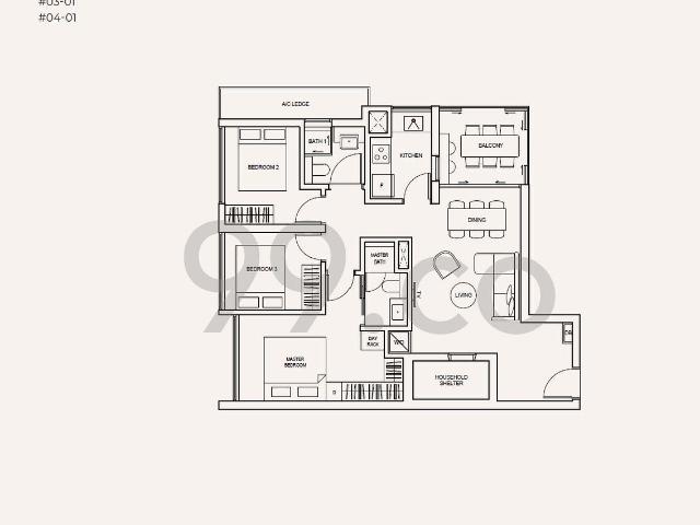 Apartment for sale in Hougang, 19 North East, Hougang