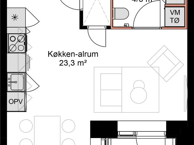 Lejlighed til leje i Odense