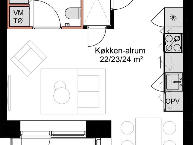 Lejlighed til leje i Odense