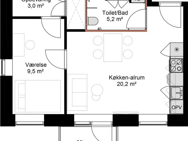 Lejlighed til leje i Odense