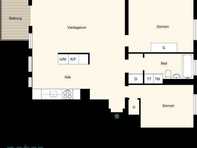Bostadsrätt till salu i Solna, Stockholm