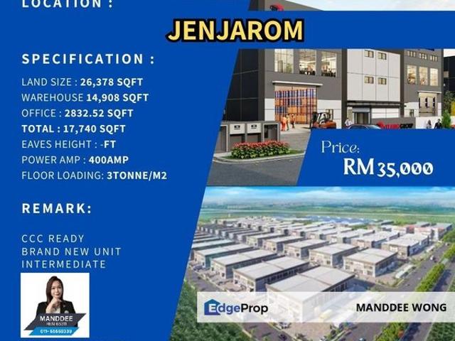 Warehouse for rent in Jenjarom, Selangor