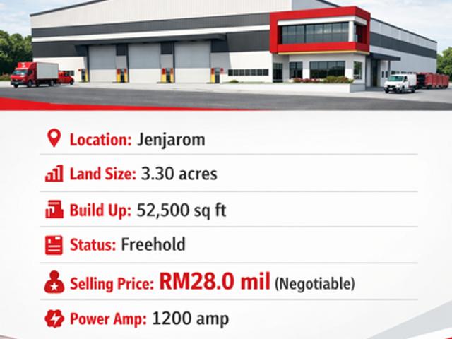 Warehouse for sale in Selangor