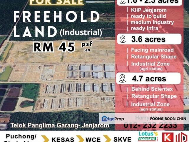Warehouse for sale in Jenjarom, Selangor