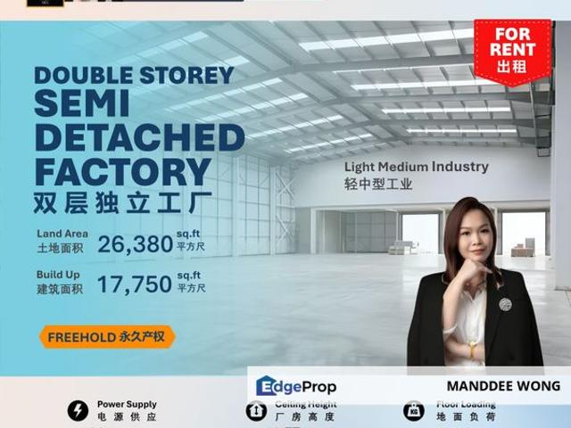 Warehouse for rent in Jenjarom, Selangor