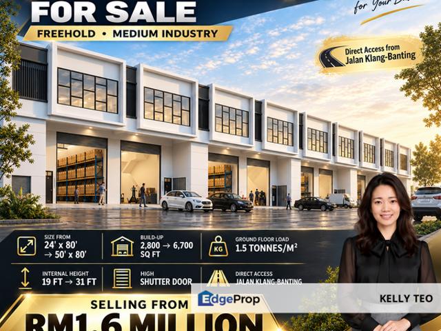 Warehouse for sale in Banting, Selangor