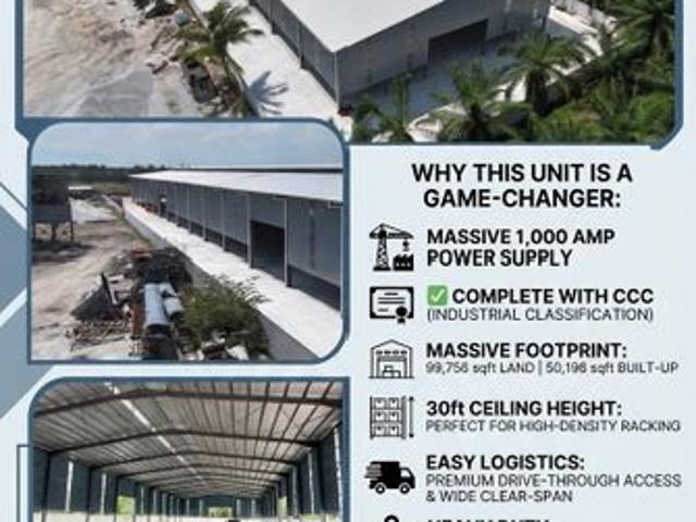 Warehouse for rent in Bukit Jeram, Jeram