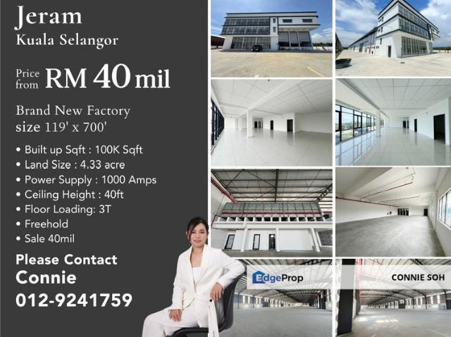 Warehouse for sale in Jeram, Selangor