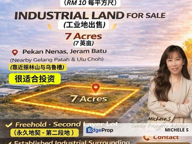 Warehouse for sale in Pekan Nanas, Johor