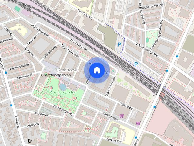 Hus til leje i Grønttorvet, København