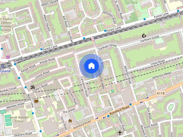 House for rent in Maryland, Greater London