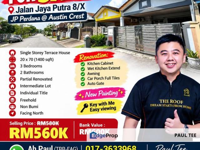 House for sale in Taman JP Perdana, Johor Bahru