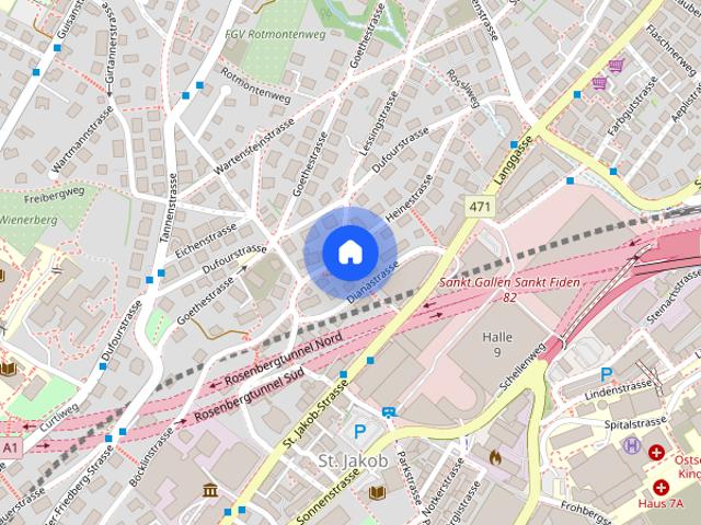 Apartment mieten in Schwarzenbach (SG), St. Gallen