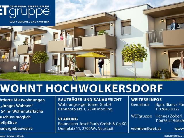 Apartment mieten in Hochwolkersdorf (Zerstreut), Hochwolkersdorf