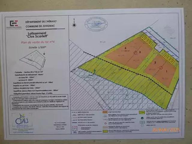 Terrain vente à Montpellier, Juvignac