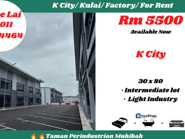 Warehouse for rent in Kulai
