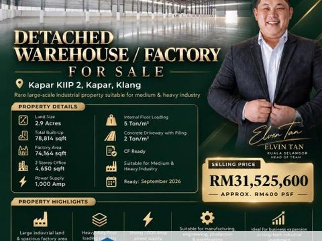Warehouse for sale in Selangor
