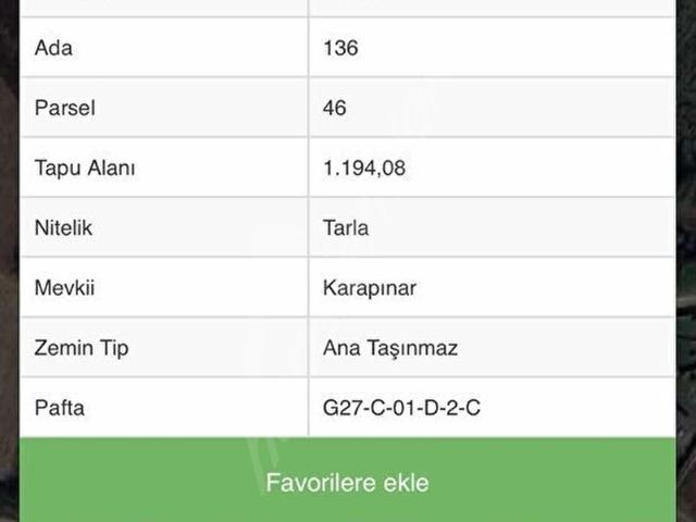 Bolu Merkez, Bolu içerisinde satılık Arsa
