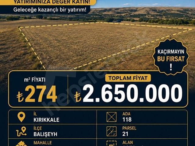 Balişeyh, Kirikkale içerisinde satılık Arsa