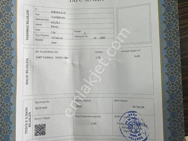 Yahşihan, Kirikkale içerisinde satılık Villa