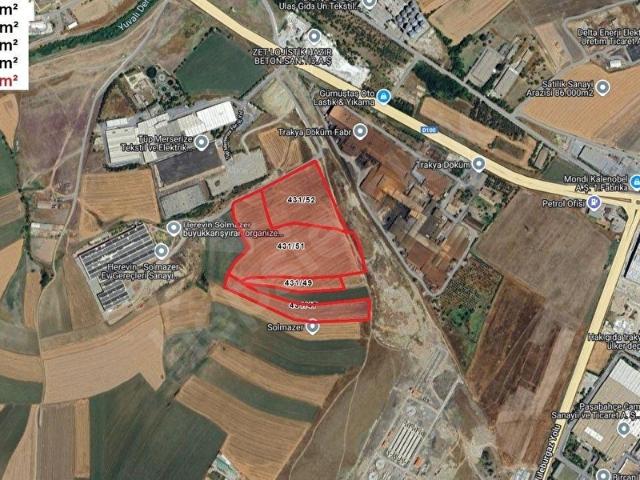 Büyükkarıştıran Organize Sanayi Bölgesi, Lüleburgaz içerisinde satılık Arsa