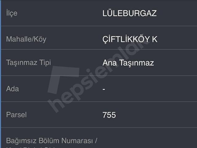 Lüleburgaz, Kirklareli içerisinde satılık Arsa