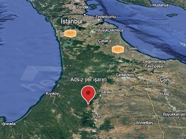 Evrenli, Vize içerisinde satılık Arsa