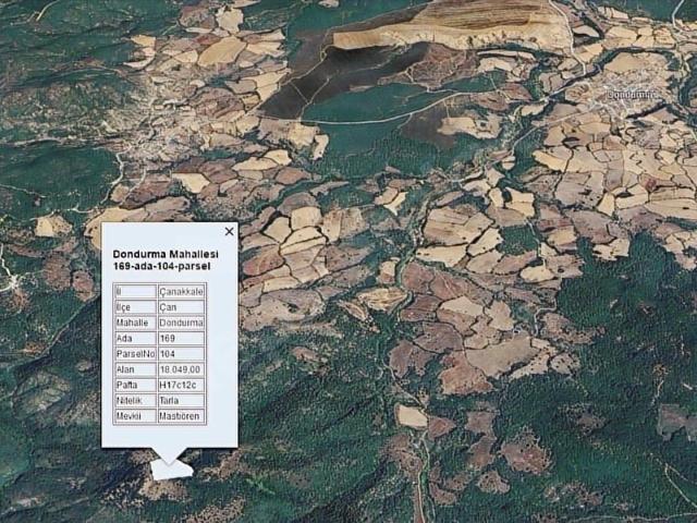 Üvezdere, Çan içerisinde satılık Arsa