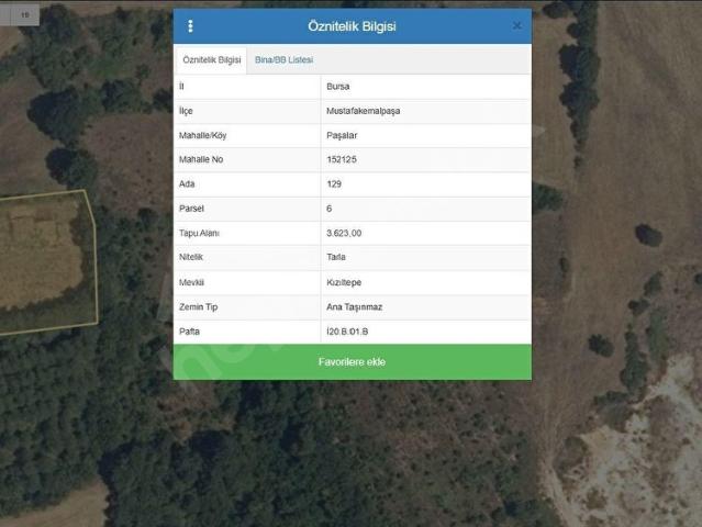Mustafakemalpaşa, Bursa içerisinde satılık Arsa
