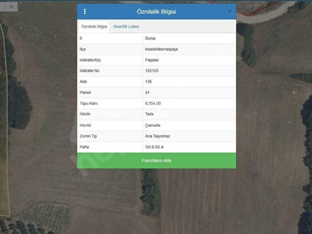 Mustafakemalpaşa, Bursa içerisinde satılık Arsa