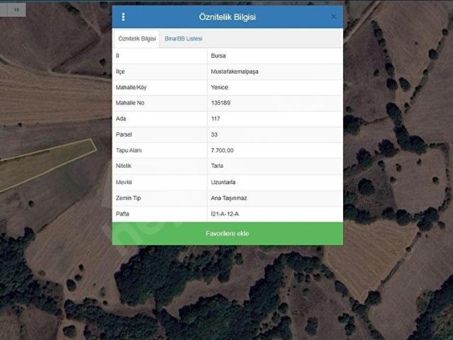 Mustafakemalpaşa, Bursa içerisinde satılık Arsa