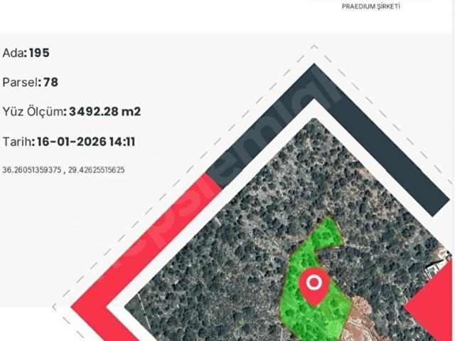Kaş, Antalya içerisinde satılık Arsa