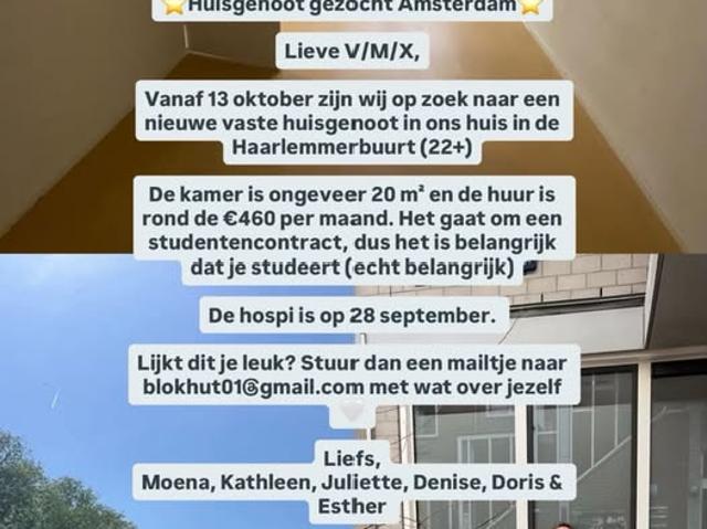 Kamer te huur in Centrum, Amsterdam