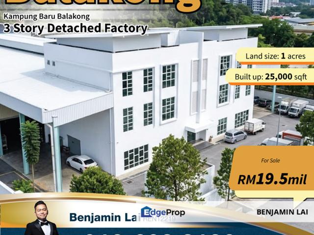 Warehouse for sale in Kajang, Langat