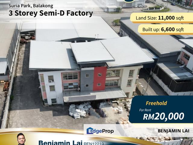 Warehouse for rent in Kajang, Langat