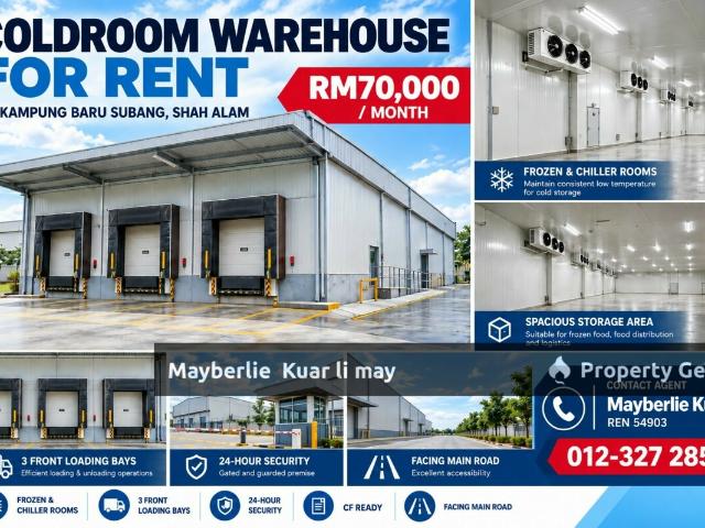 Warehouse for sale in Seksyen U9, Shah Alam