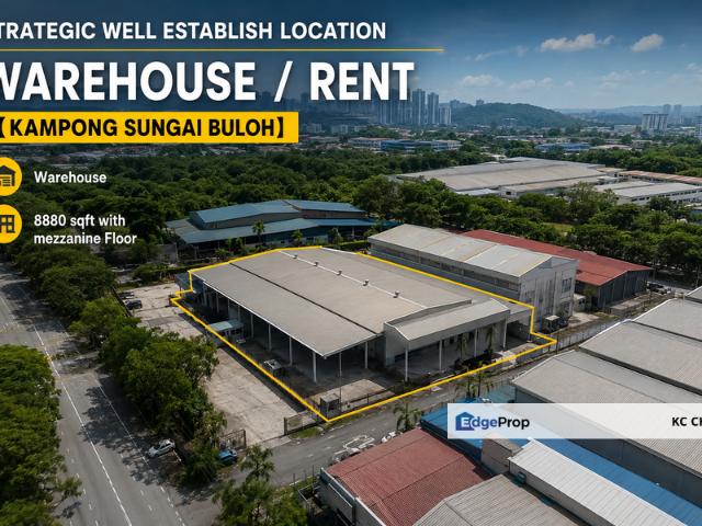 Warehouse for rent in Petaling, Alam Impian