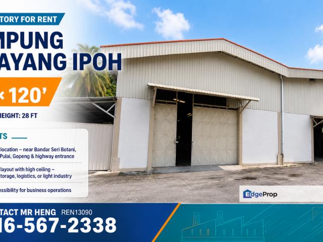 Shop for rent in Perak, Tanjong Ipoh