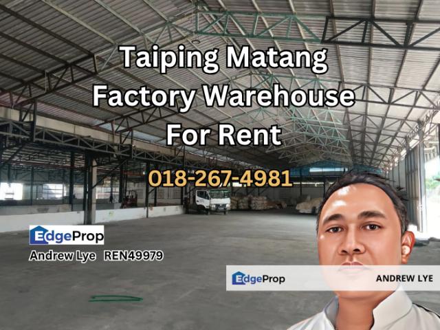Warehouse for rent in Perak, Matang