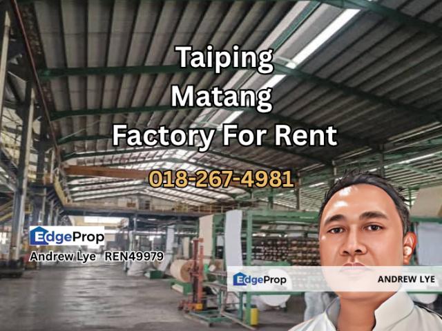 Warehouse for rent in Perak, Matang
