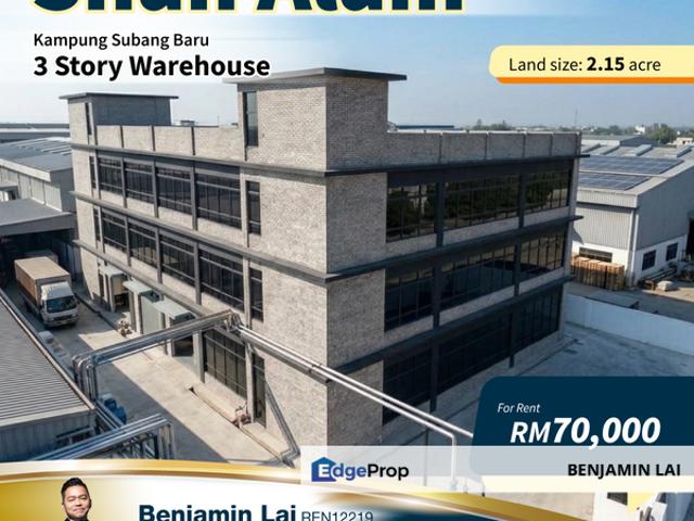Warehouse for rent in Petaling, Alam Impian