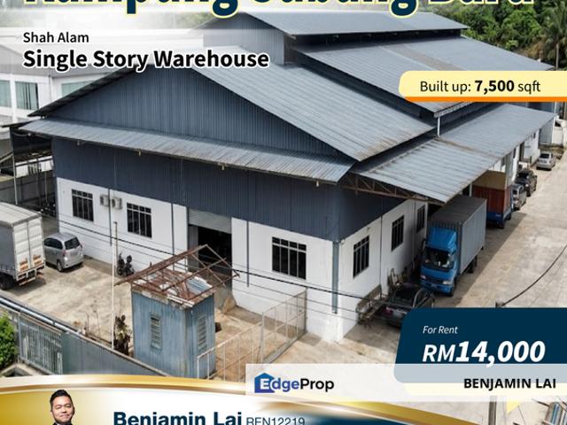 Warehouse for rent in Petaling, Alam Impian