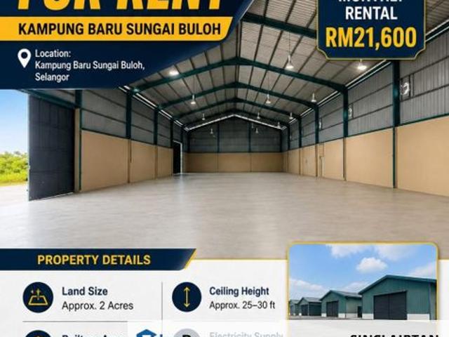 Warehouse for rent in Petaling, Alam Impian