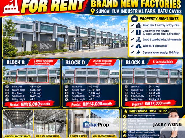 Warehouse for rent in Majlis Perbandaran Selayang, Gombak