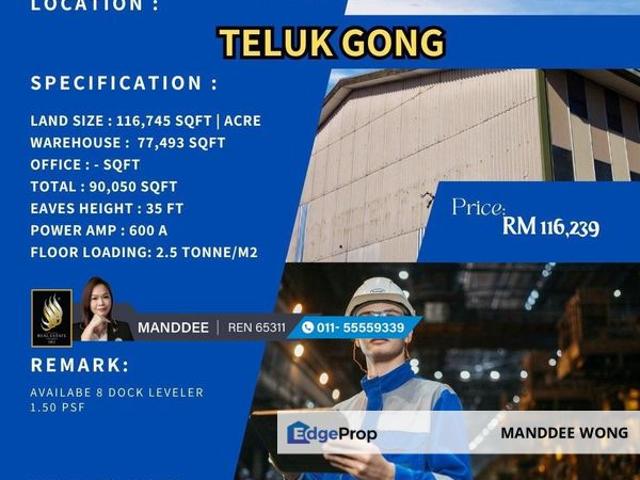 Warehouse for rent in Port Klang, Selangor